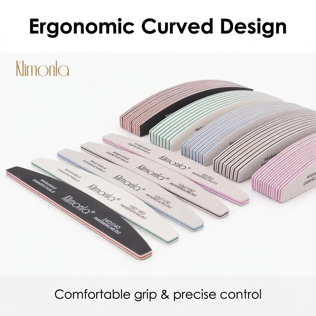 5/10PCS Klimonla Nail Files Durable High Quality Nail Files For Nails Manicure Salon Supplies Set 80/100/150/180/240 Grit