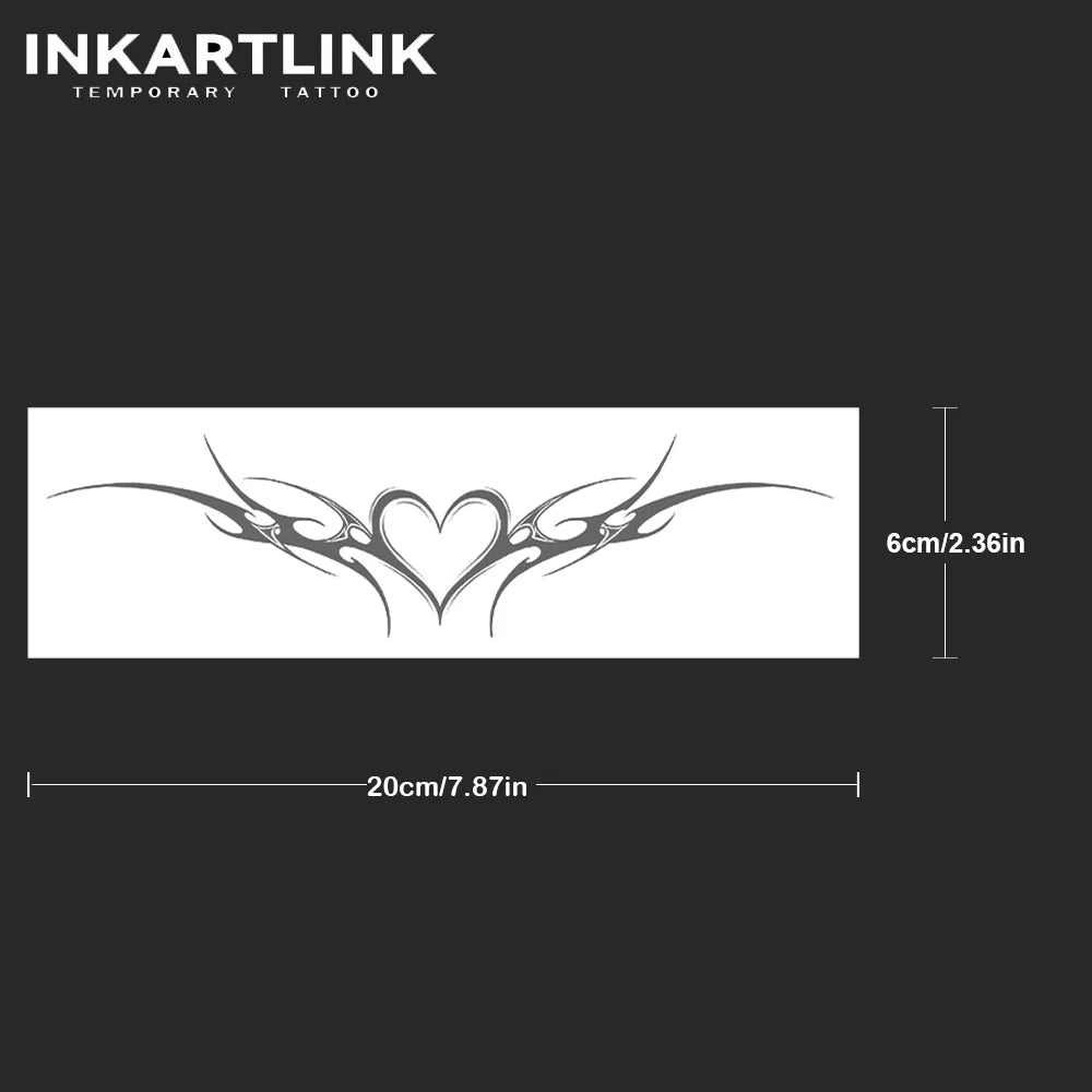 Love Wings Temporary Tattoo,Lasts To 15 Days New Technology Magic Waterproof Semi Permanent Sticker