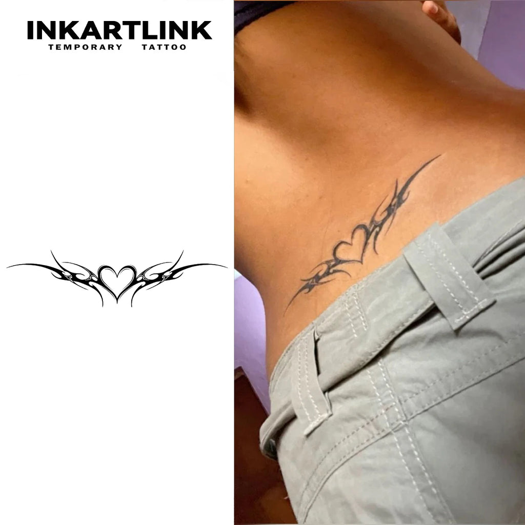 Love Wings Temporary Tattoo,Lasts To 15 Days New Technology Magic Waterproof Semi Permanent Sticker