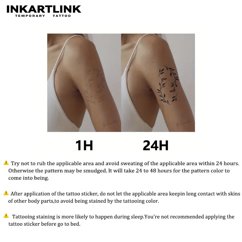 Love Wings Temporary Tattoo,Lasts To 15 Days New Technology Magic Waterproof Semi Permanent Sticker