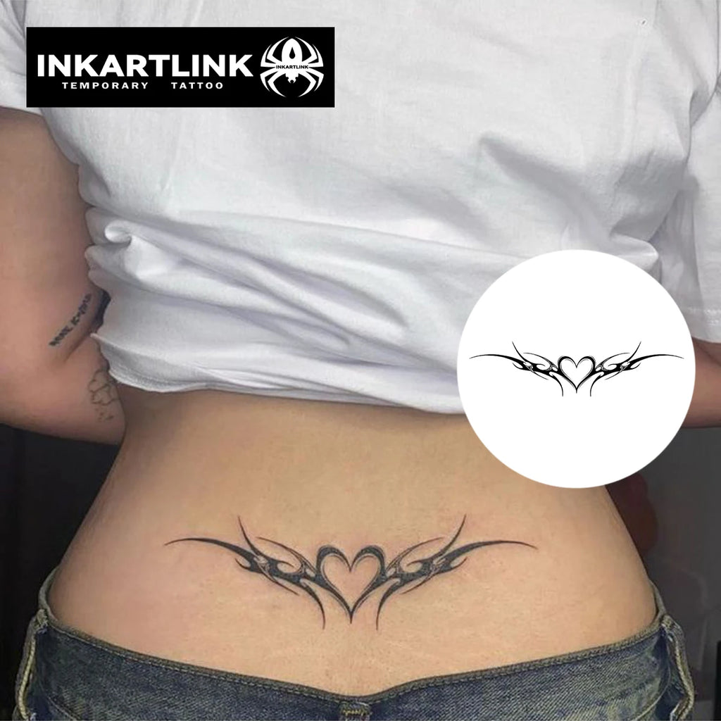 Love Wings Temporary Tattoo,Lasts To 15 Days New Technology Magic Waterproof Semi Permanent Sticker