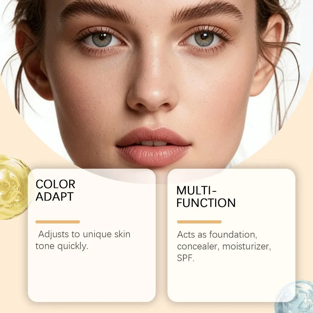 Multi-Effect Protection Bb Cream - Moisturizing Concealer for Facial Pores - Facial Mask for Protection and Makeup Coverage