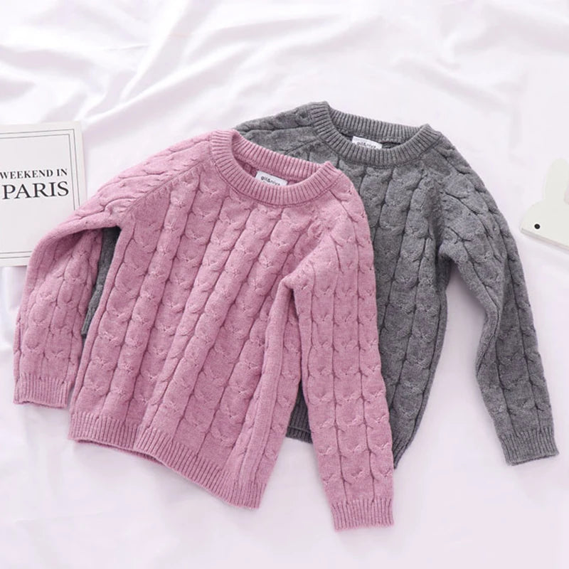 Autumn Toddler Boys Girls Clothing Set Sweater + Pants 2pcs/Suit Infant Boys Knit Suit Thick Warm Winter Baby Girls Boys Clothes