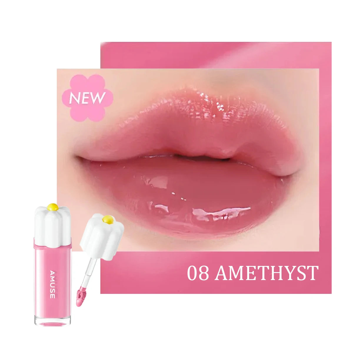 [ClearanceSale] AMUSE DEW TINT,Dewy/Watery Texture,Lightweight & Non-Sticky,Lip Gloss & Hydrating,Korean Cosmetic,Korean Makeup