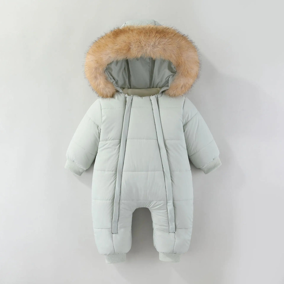 LILIGIRL Winter 2025 Jumpsuit with Thickened Warm Hooded Jumpsuit and Built-in Fleece for Baby Girl and Baby Boy Clothing