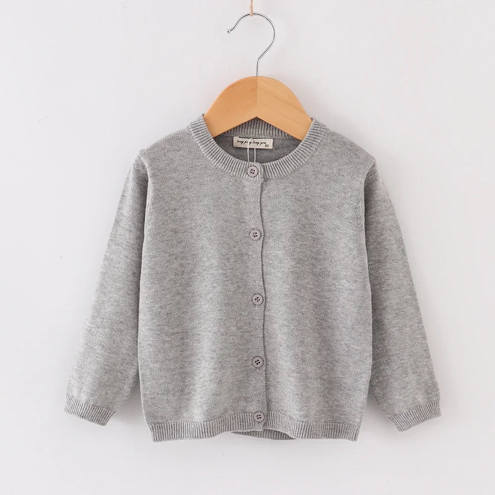 Spring Autumn Baby Boys Knitted Cardigan Warm Sweater Children Clothing Toddler Girls Sweaters Winter Kids Wear Baby Boy Clothes