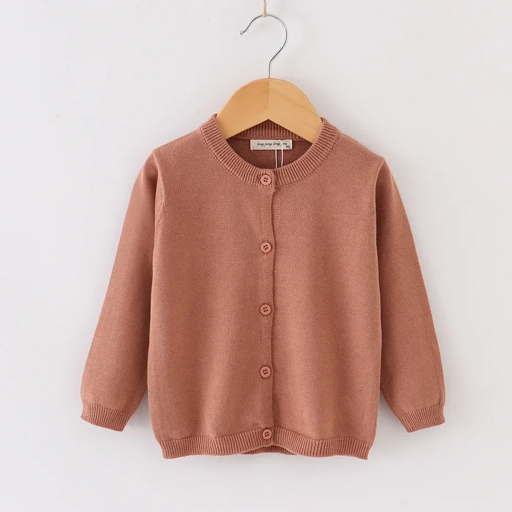 Spring Autumn Baby Boys Knitted Cardigan Warm Sweater Children Clothing Toddler Girls Sweaters Winter Kids Wear Baby Boy Clothes