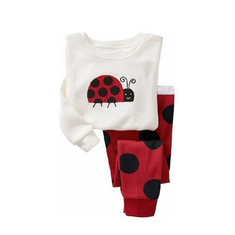 kids pajamas set baby pijama boys animal embroidery sleepwear girls cute 100% cotton soft nightwear children clothing homewear