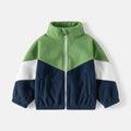 Winter Clothes Children's Clothing New Children's Polar Fleece Jacket Boy Baby Color Matching Casual Tops Casual Simple