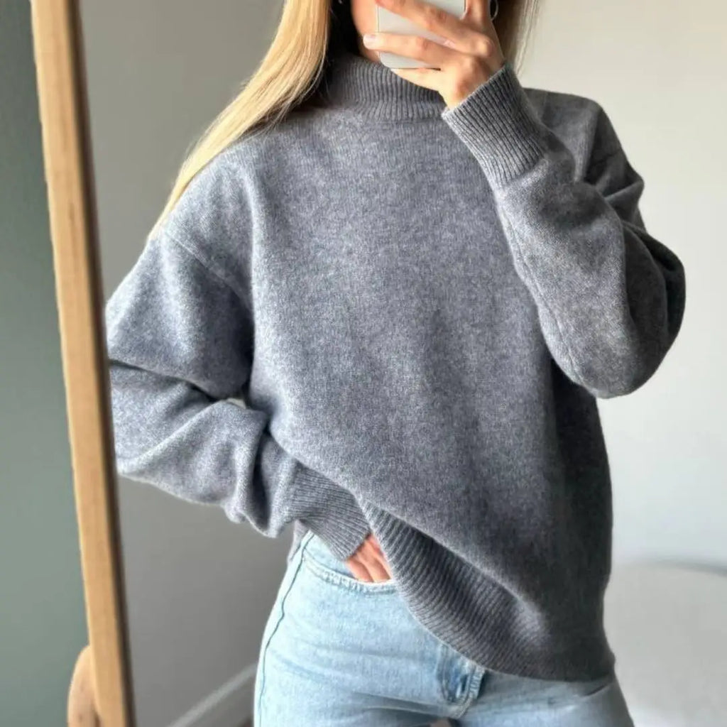 WinvyNee Women's Clothing Wool Sweaters Turtleneck Casual Long Sleeve Jumpers Knitted Pullovers Soft Plus Size Winter A1103002C