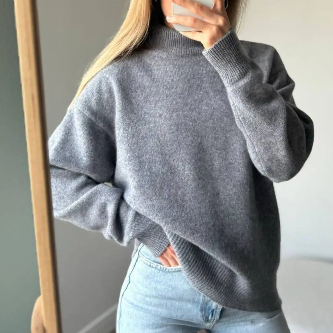 WinvyNee Women's Clothing Wool Sweaters Turtleneck Casual Long Sleeve Jumpers Knitted Pullovers Soft Plus Size Winter A1103002C