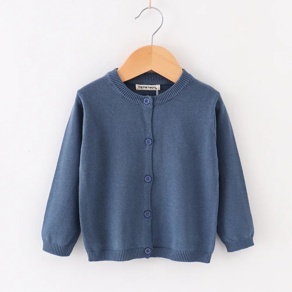 Spring Autumn Baby Boys Knitted Cardigan Warm Sweater Children Clothing Toddler Girls Sweaters Winter Kids Wear Baby Boy Clothes