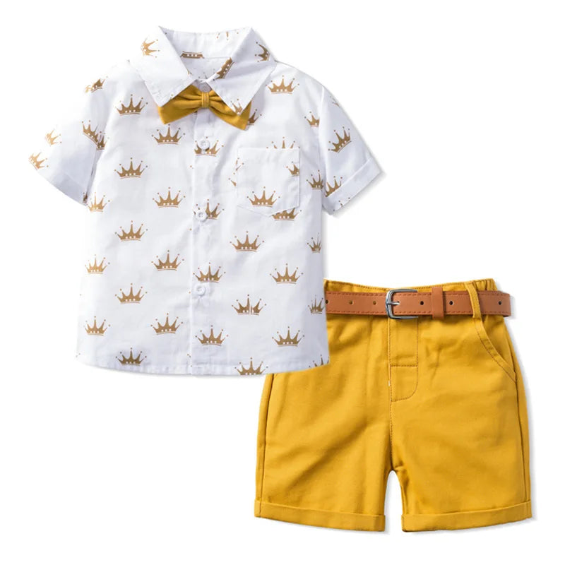 Boys Suits Blazers Clothes Suits For Wedding Formal Party Striped Baby Vest Shirt Pants Kids Boy Outerwear Clothing Set