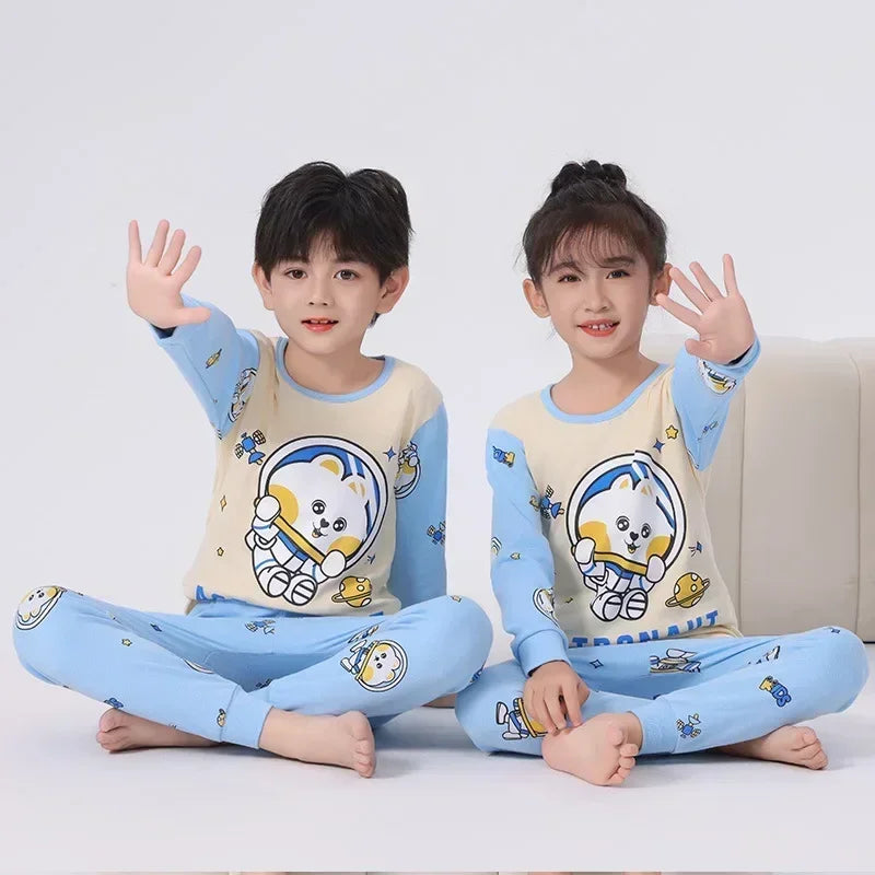 Kids Pajamas for Boys 2 3 4 5 6 7 8 9 10 11 12 14 Years Cotton Sleepwear Set Dinosaur Pyjamas Green Children Pijamas Clothing