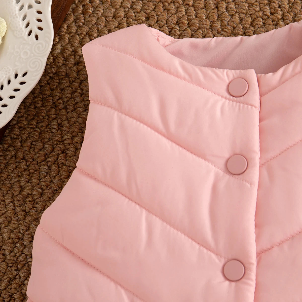 Baby Girl Clothing Summer Solid Color Warm Sleeveless Girl Coat Vest Cute Bow Girl Vest Outerwear