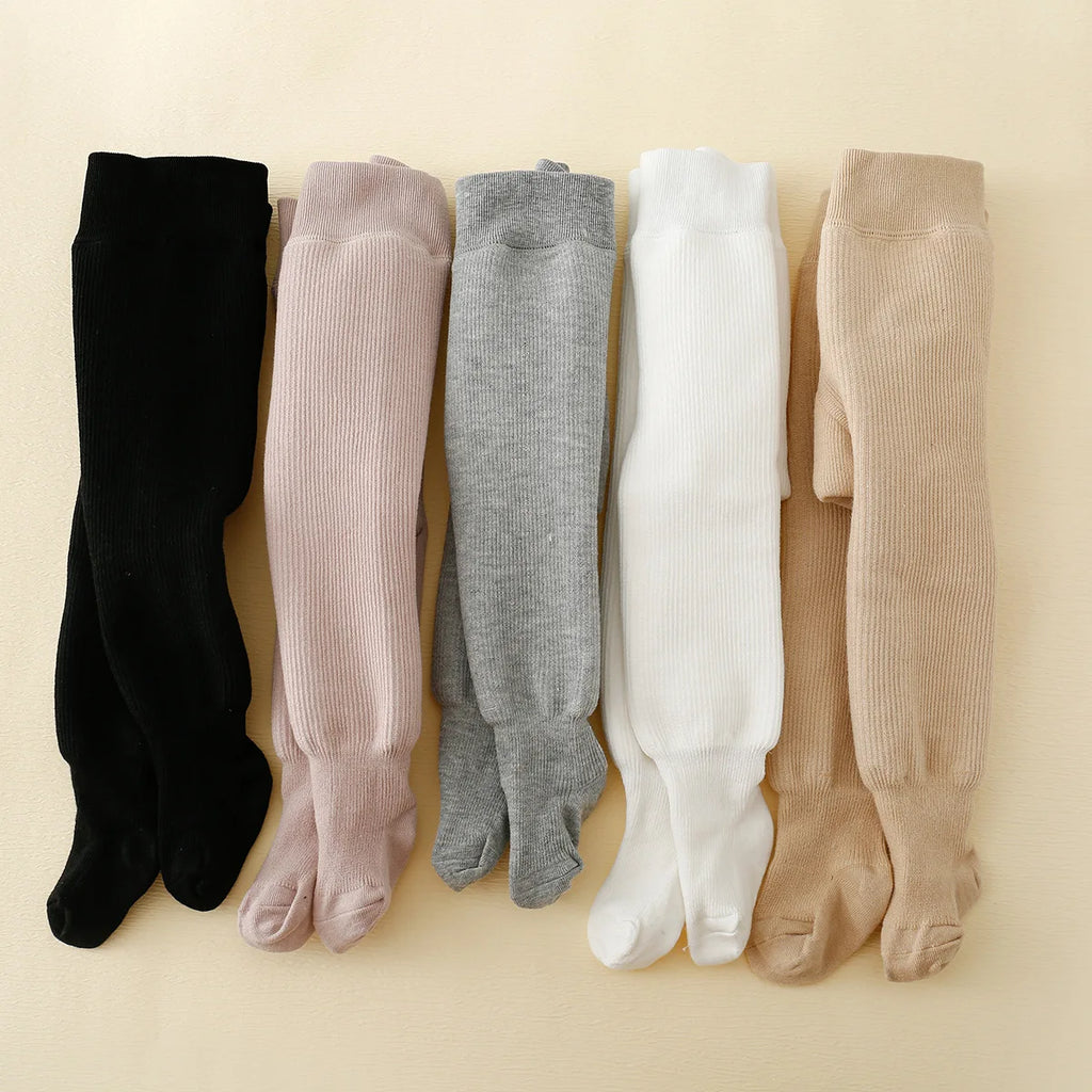 Plus Thick Cotton Newborn Tights Winter Infant Baby Girls Polar Fleece Lining Stripes Leggings Toddler Kids Keep Warm Pantyhose