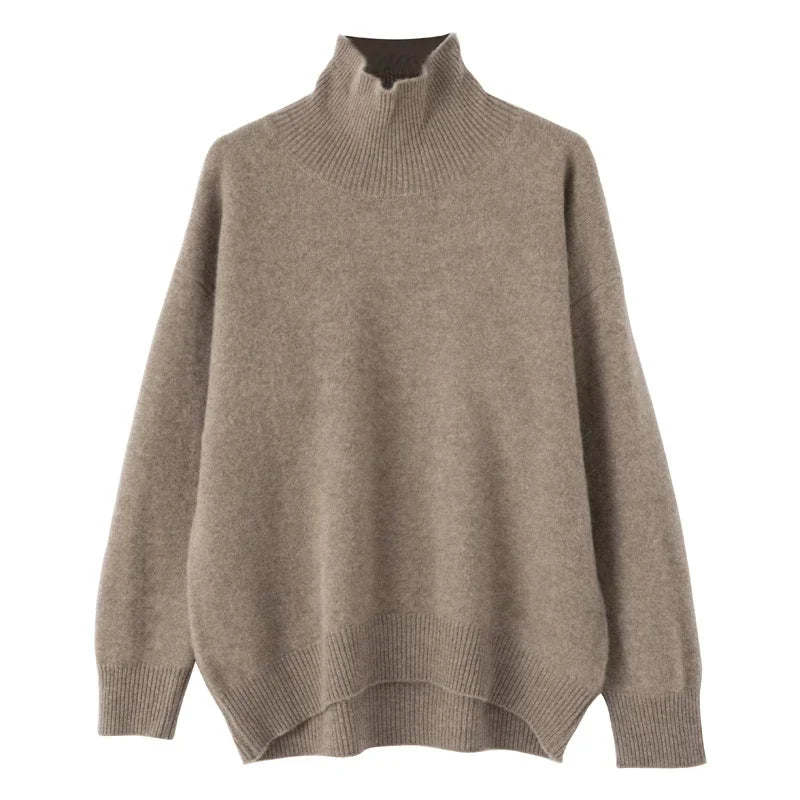WinvyNee Women's Clothing Wool Sweaters Turtleneck Casual Long Sleeve Jumpers Knitted Pullovers Soft Plus Size Winter A1103002C