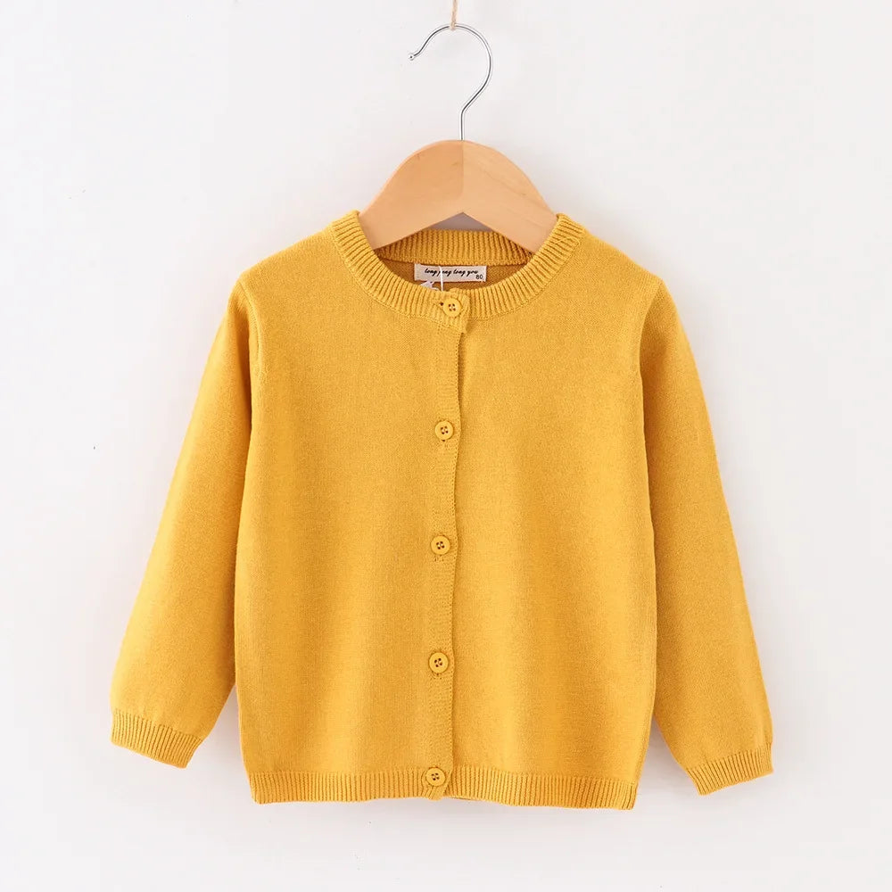 Spring Autumn Baby Boys Knitted Cardigan Warm Sweater Children Clothing Toddler Girls Sweaters Winter Kids Wear Baby Boy Clothes
