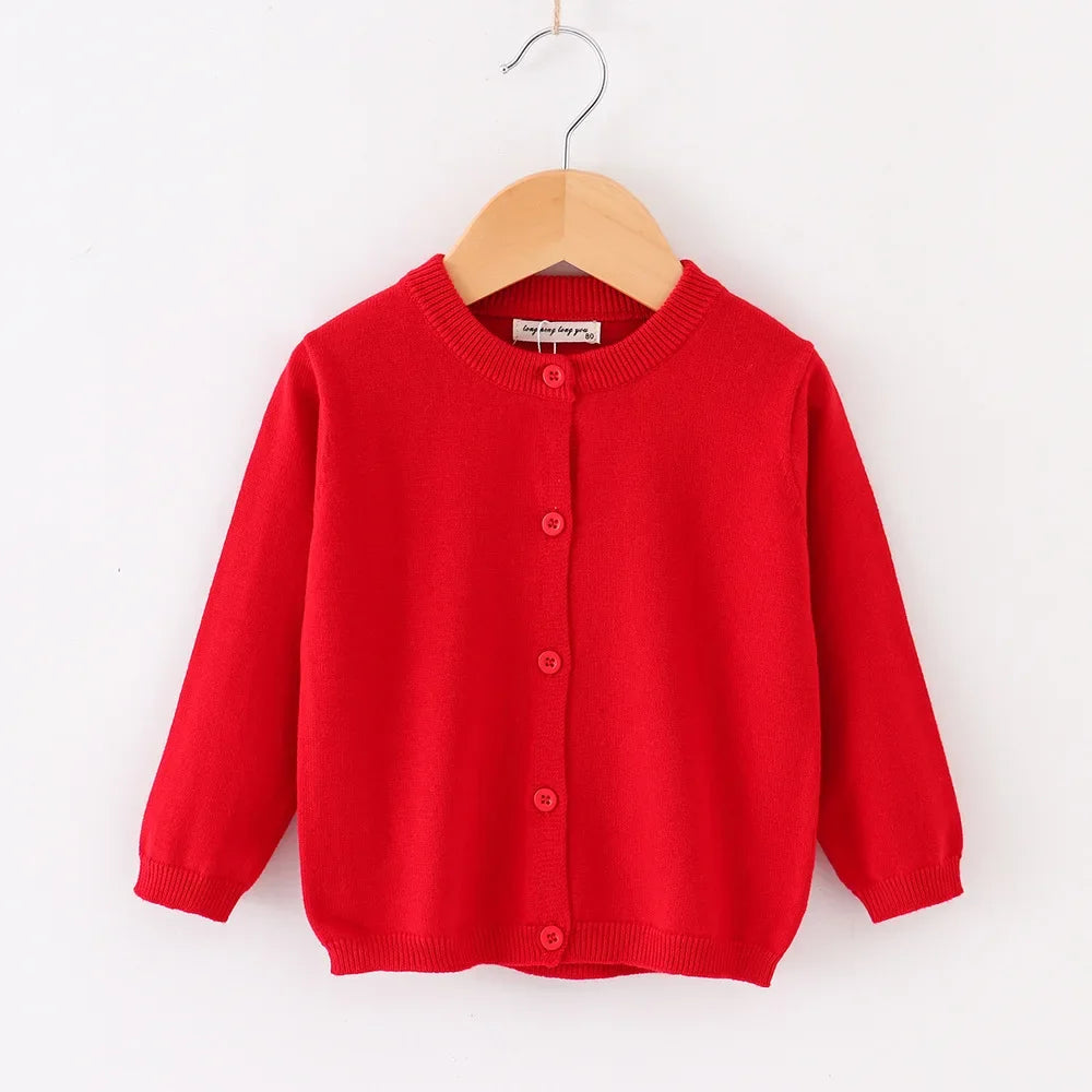 Spring Autumn Baby Boys Knitted Cardigan Warm Sweater Children Clothing Toddler Girls Sweaters Winter Kids Wear Baby Boy Clothes