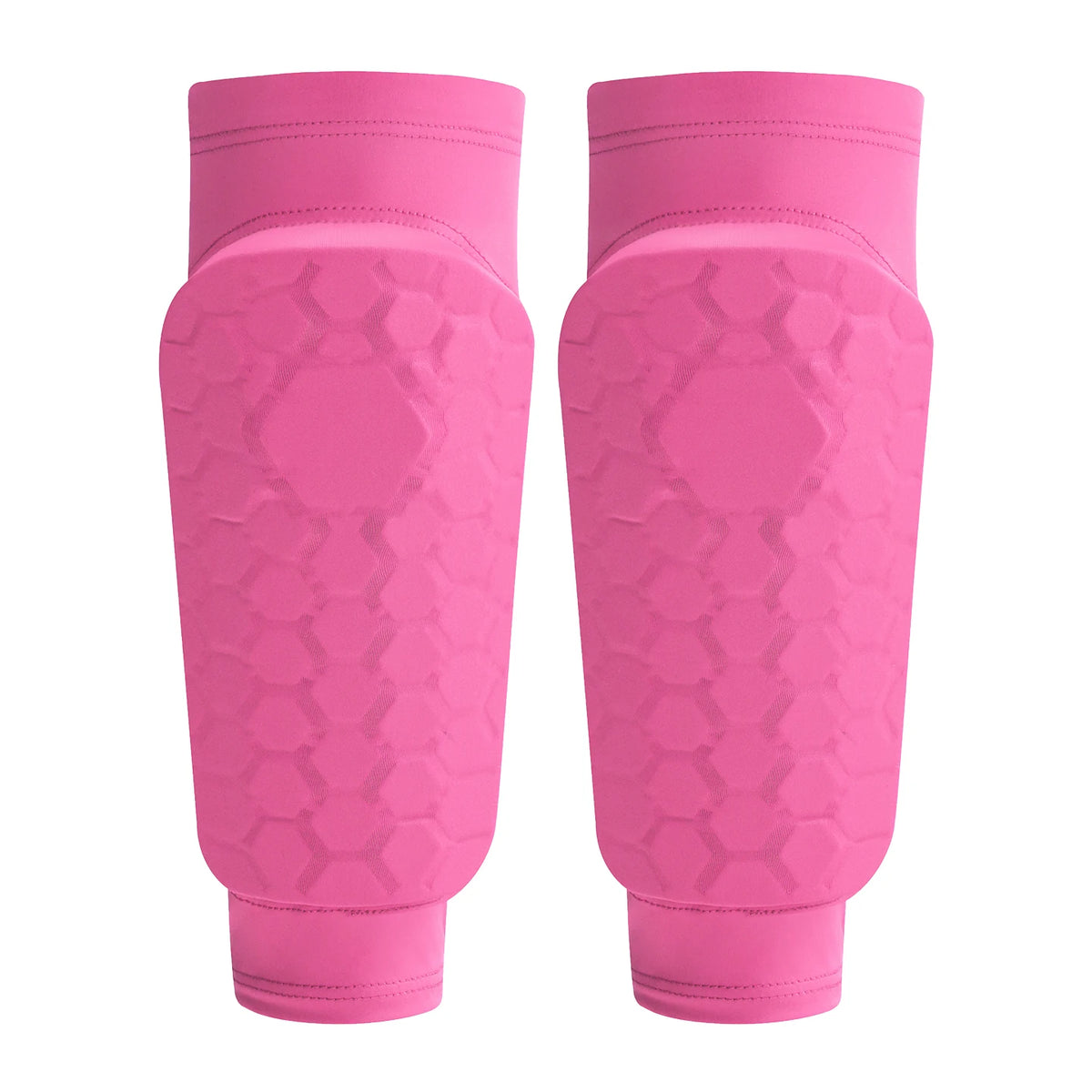 Kids Soccer Shin Guard Sleeves, Lightweight EVA Honeycomb Anti-collision Calf Protectors with Non-slip Silicone, for Football