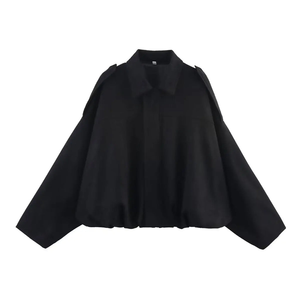YENKYE New 2025 Women Suede Textured Jacket Long Sleeve Lapel Collar Loose Coats Casual Female Outerwear Chic Tops