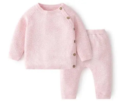 Autumn Toddler Boys Girls Clothing Set Sweater + Pants 2pcs/Suit Infant Boys Knit Suit Thick Warm Winter Baby Girls Boys Clothes
