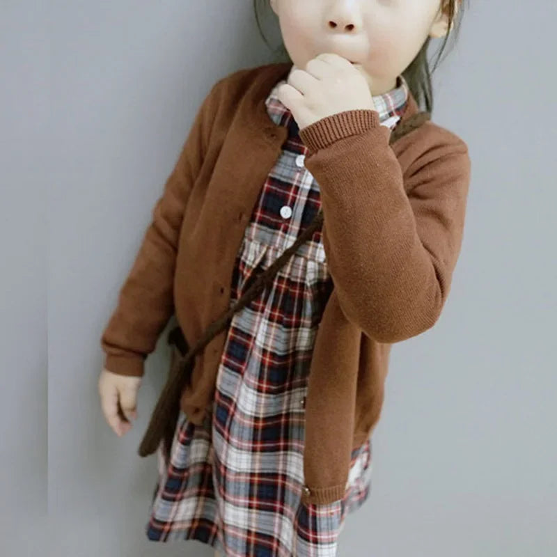 Spring Autumn Baby Boys Knitted Cardigan Warm Sweater Children Clothing Toddler Girls Sweaters Winter Kids Wear Baby Boy Clothes
