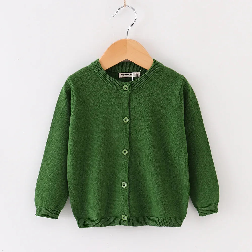 Spring Autumn Baby Boys Knitted Cardigan Warm Sweater Children Clothing Toddler Girls Sweaters Winter Kids Wear Baby Boy Clothes