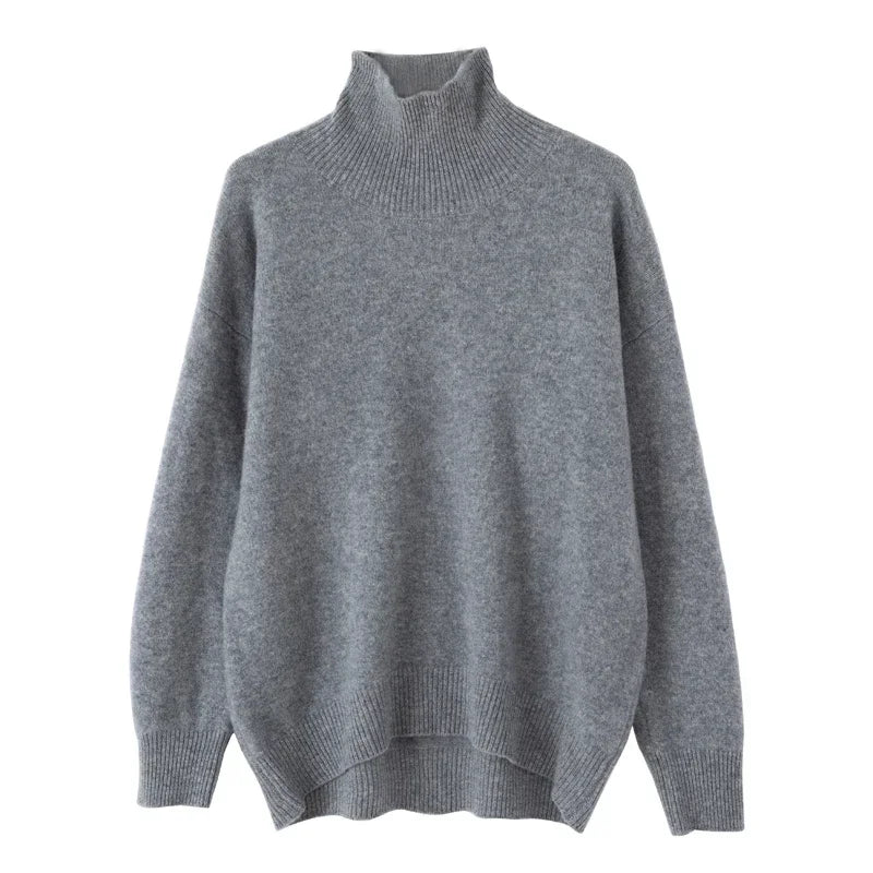 WinvyNee Women's Clothing Wool Sweaters Turtleneck Casual Long Sleeve Jumpers Knitted Pullovers Soft Plus Size Winter A1103002C