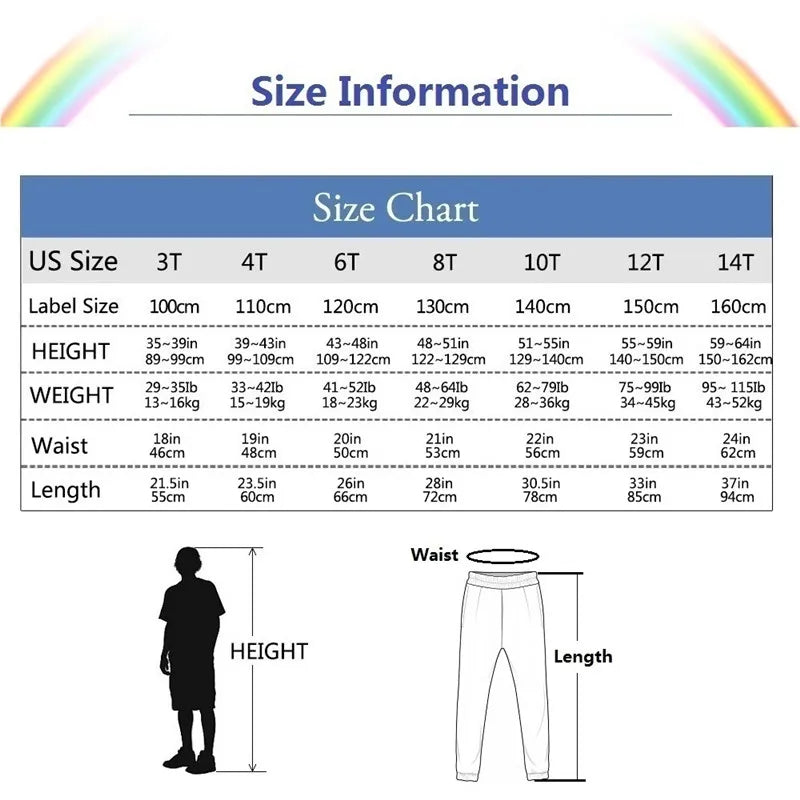 2024 Children Brand Trousers Excavator Cartoon Long Pants Little Boys Outdoor Sweatpants Fall Casual Clothing 3-13Y