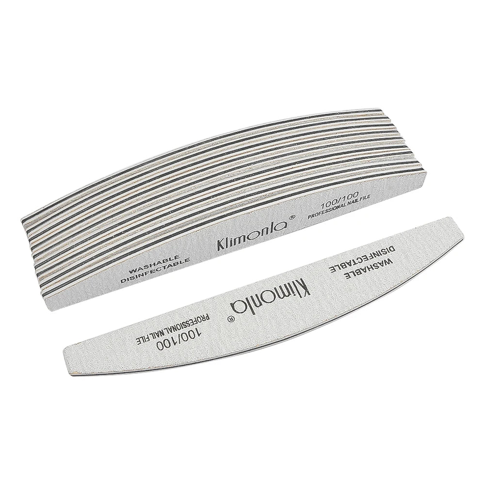 5/10PCS Klimonla Nail Files Durable High Quality Nail Files For Nails Manicure Salon Supplies Set 80/100/150/180/240 Grit
