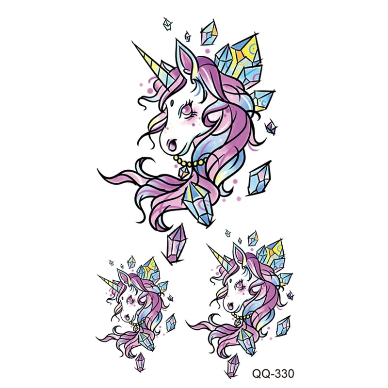 Small Waterproof Temporary Tattoo Sticker Colorful Leaf Flower Elephant Dolphin Art Wrist Neck Women Fake Mini Tatoo