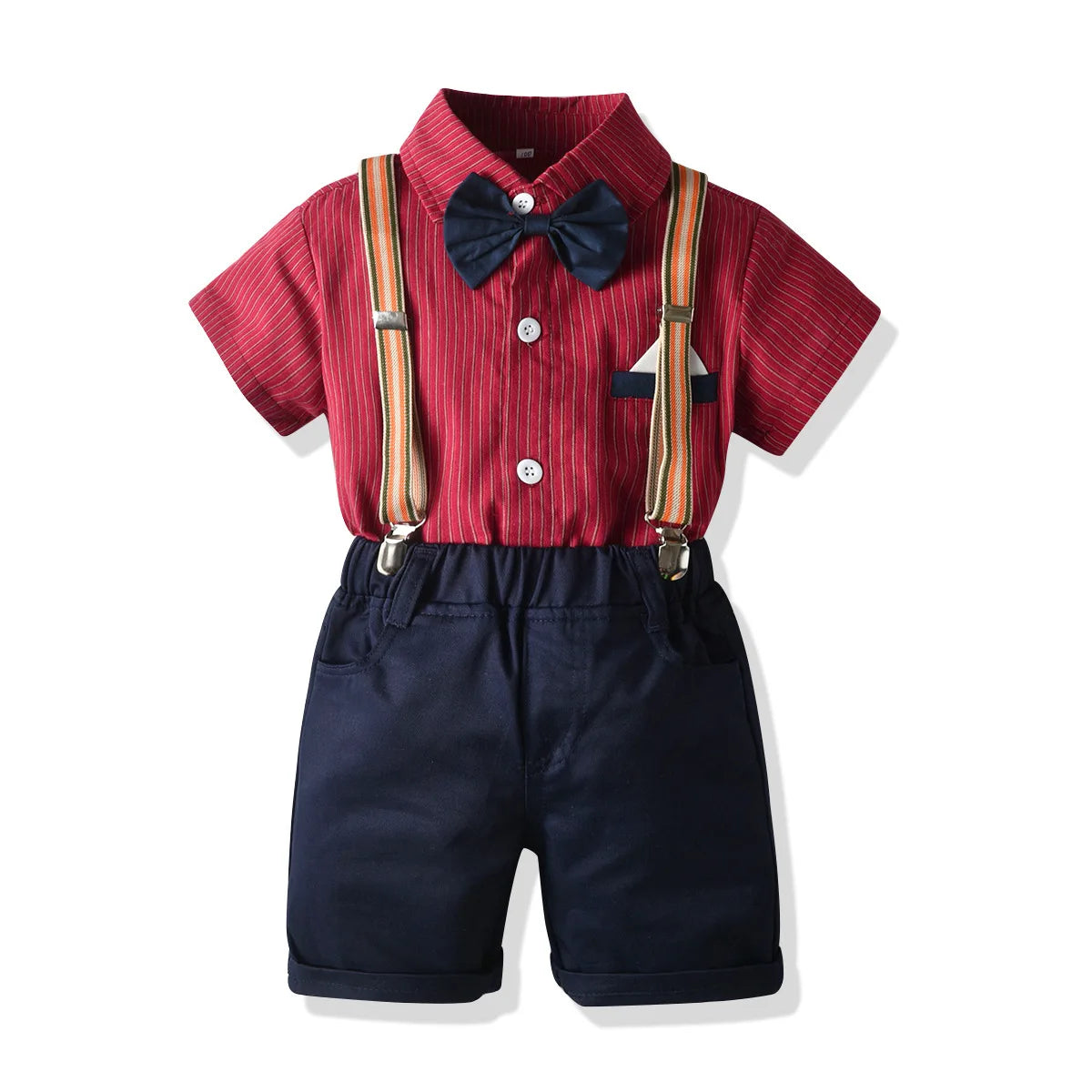 Boys Suits Blazers Clothes Suits For Wedding Formal Party Striped Baby Vest Shirt Pants Kids Boy Outerwear Clothing Set
