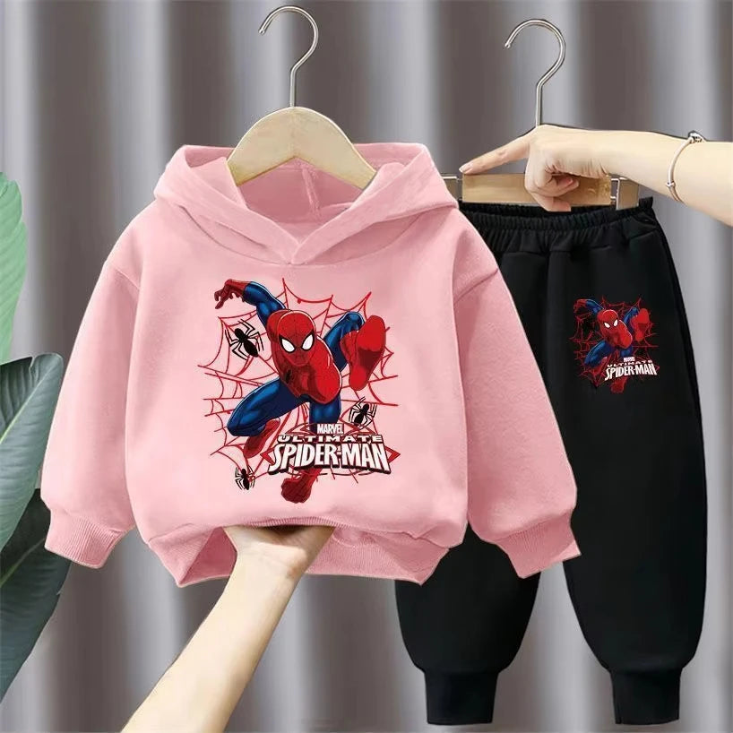 Spring Autumn Children's Clothing Sets Boys Cartoon Sweatshirts and Sweatpants 2pcs Sets Kids Hoodied Sport Pullover Tracksuits
