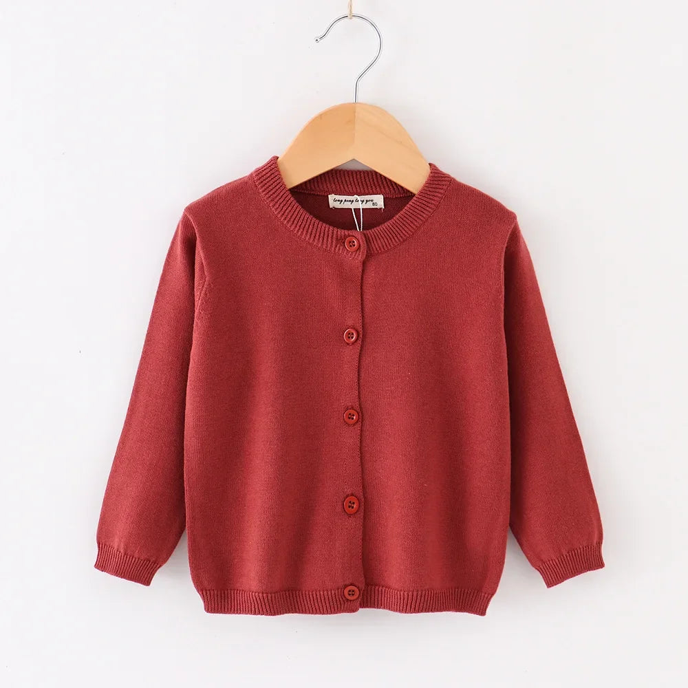 Spring Autumn Baby Boys Knitted Cardigan Warm Sweater Children Clothing Toddler Girls Sweaters Winter Kids Wear Baby Boy Clothes