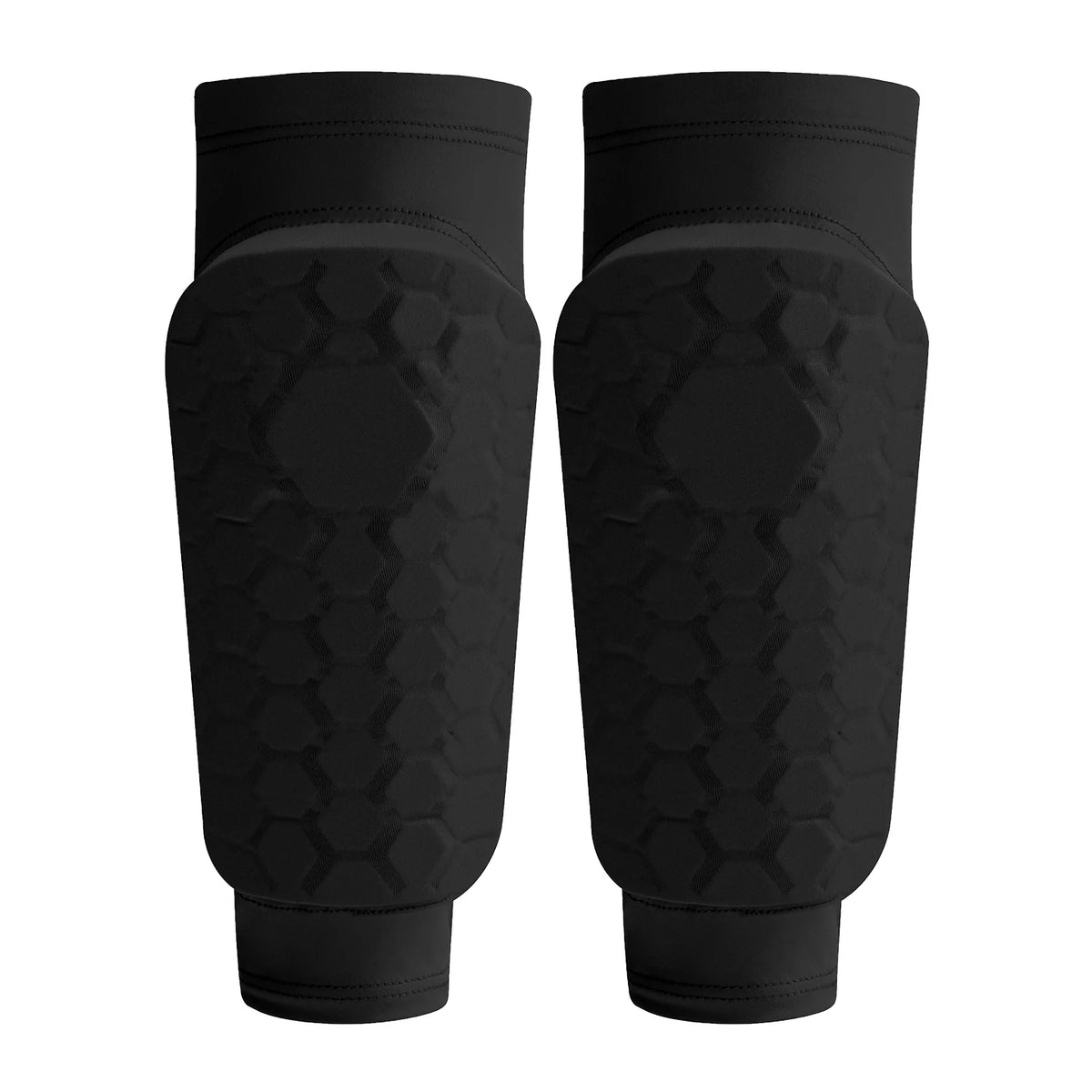 Kids Soccer Shin Guard Sleeves, Lightweight EVA Honeycomb Anti-collision Calf Protectors with Non-slip Silicone, for Football