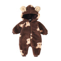 Sanlutoz Cute Winter Zipper Long Sleeve Baby Rompers Clothing Warm Hooded Thickened Animal