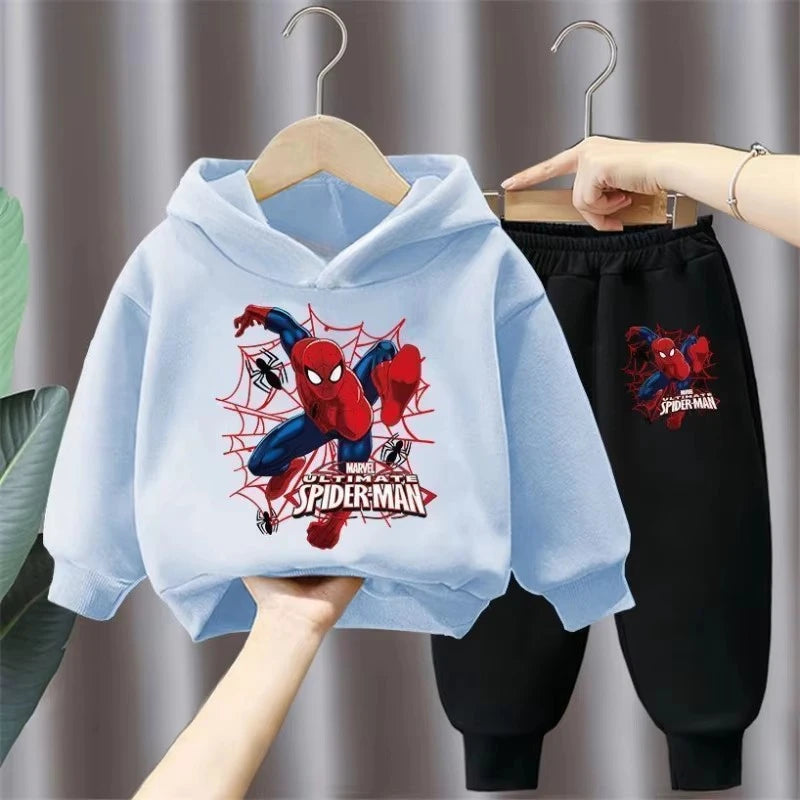 Spring Autumn Children's Clothing Sets Boys Cartoon Sweatshirts and Sweatpants 2pcs Sets Kids Hoodied Sport Pullover Tracksuits
