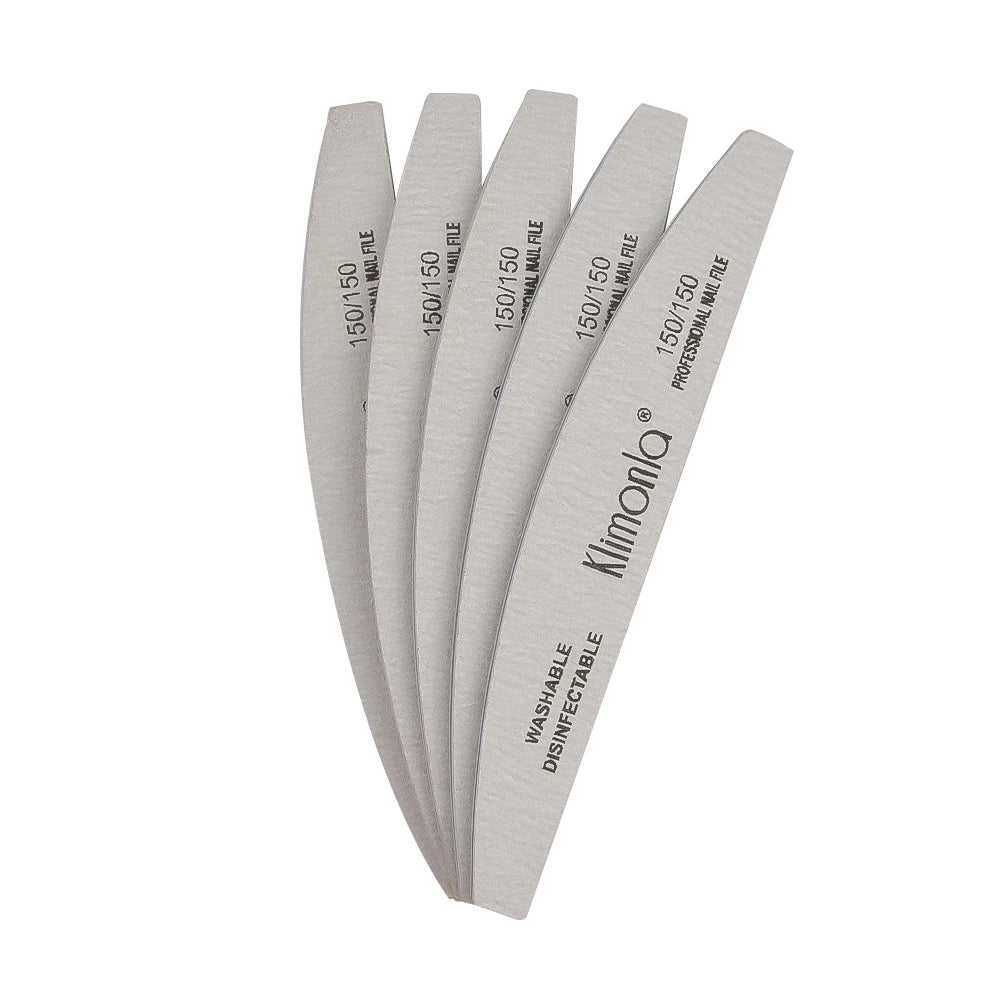 5/10PCS Klimonla Nail Files Durable High Quality Nail Files For Nails Manicure Salon Supplies Set 80/100/150/180/240 Grit