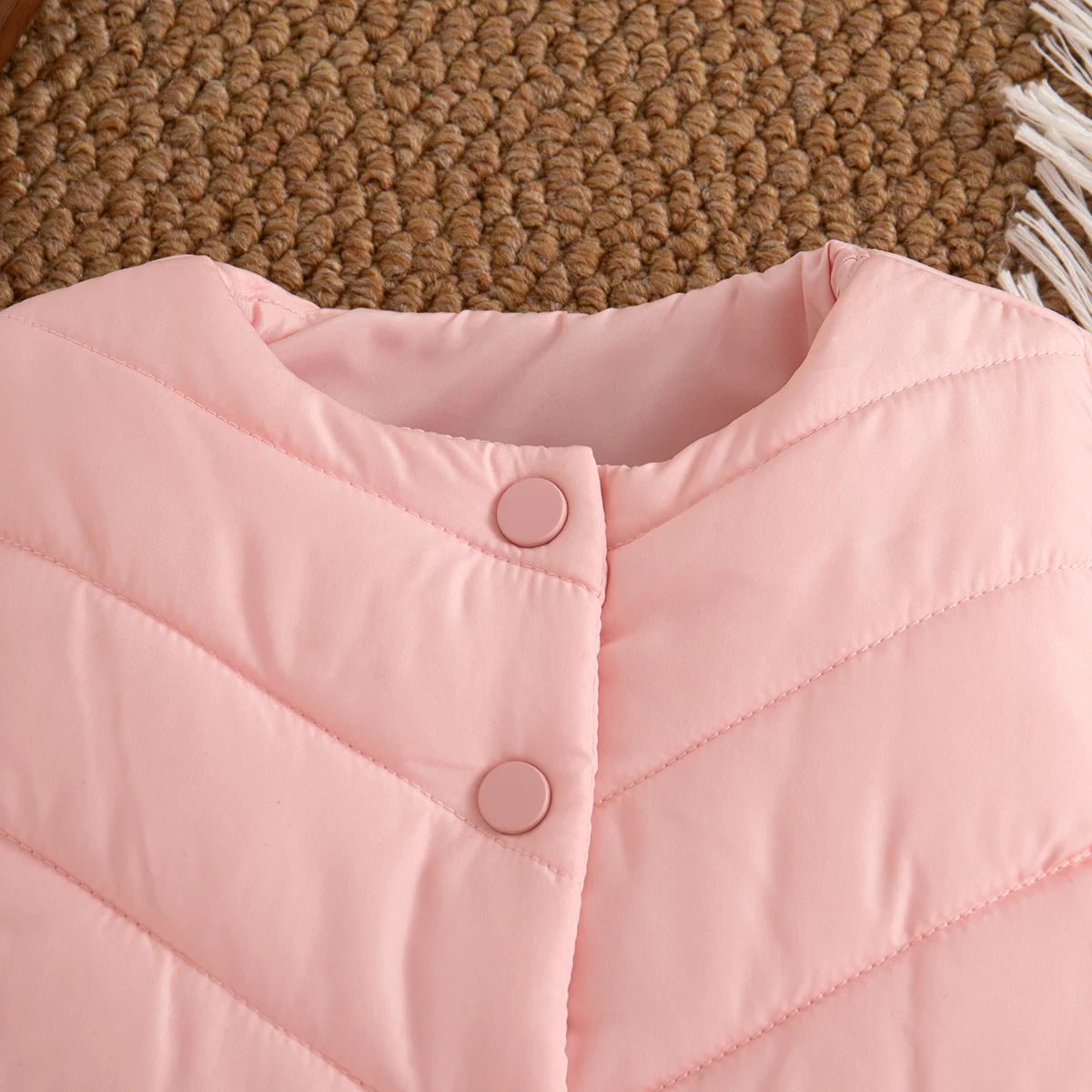 Baby Girl Clothing Summer Solid Color Warm Sleeveless Girl Coat Vest Cute Bow Girl Vest Outerwear