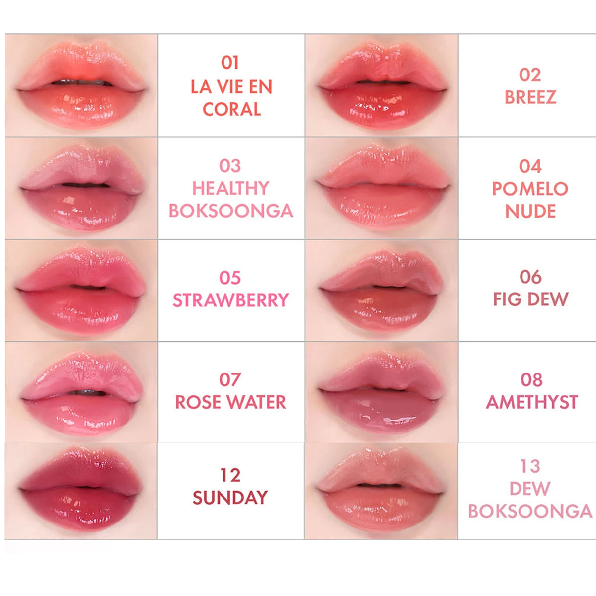 [ClearanceSale] AMUSE DEW TINT,Dewy/Watery Texture,Lightweight & Non-Sticky,Lip Gloss & Hydrating,Korean Cosmetic,Korean Makeup