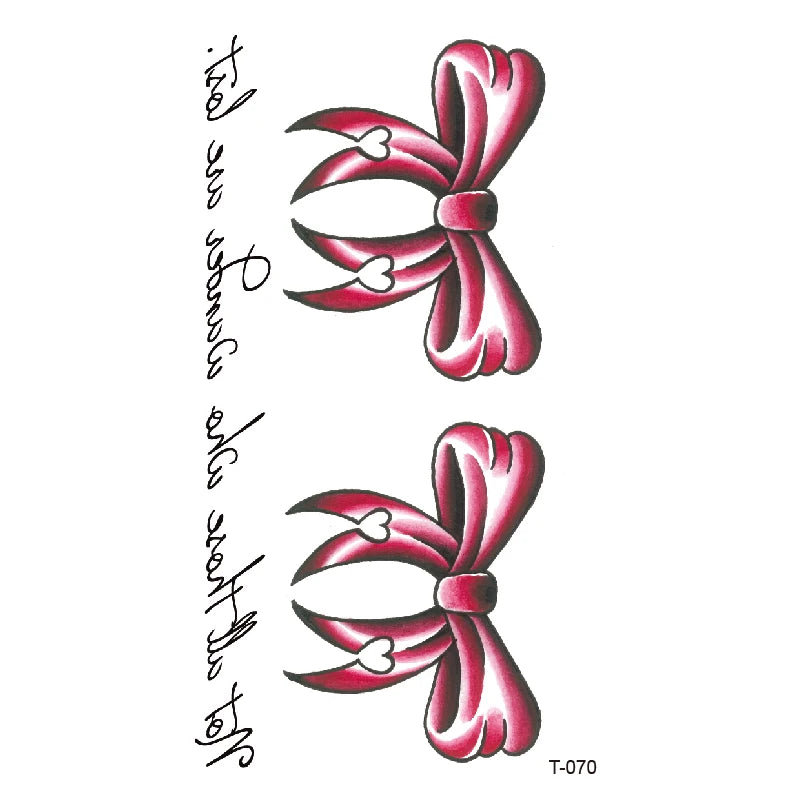 Small Waterproof Temporary Tattoo Sticker Colorful Leaf Flower Elephant Dolphin Art Wrist Neck Women Fake Mini Tatoo