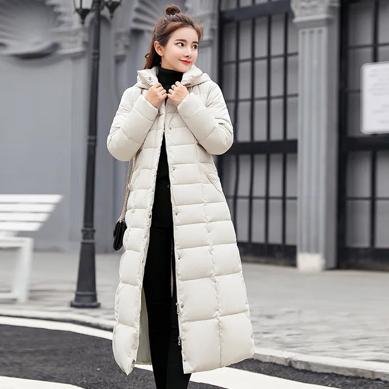 Winter Clothes Women Fur Parkas Quilted Jackets For Women Thicken Warm Long Coat Jacket Clothing Hooded Autumn Pdded Clothes