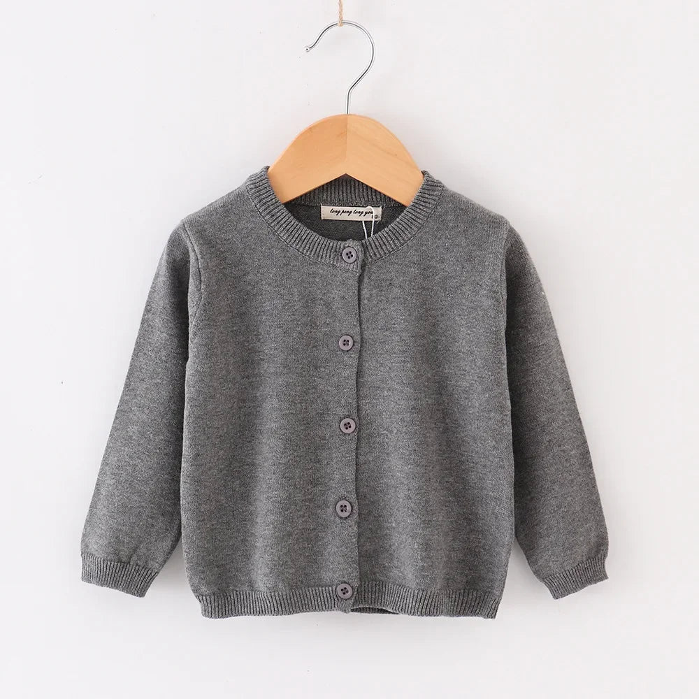 Spring Autumn Baby Boys Knitted Cardigan Warm Sweater Children Clothing Toddler Girls Sweaters Winter Kids Wear Baby Boy Clothes