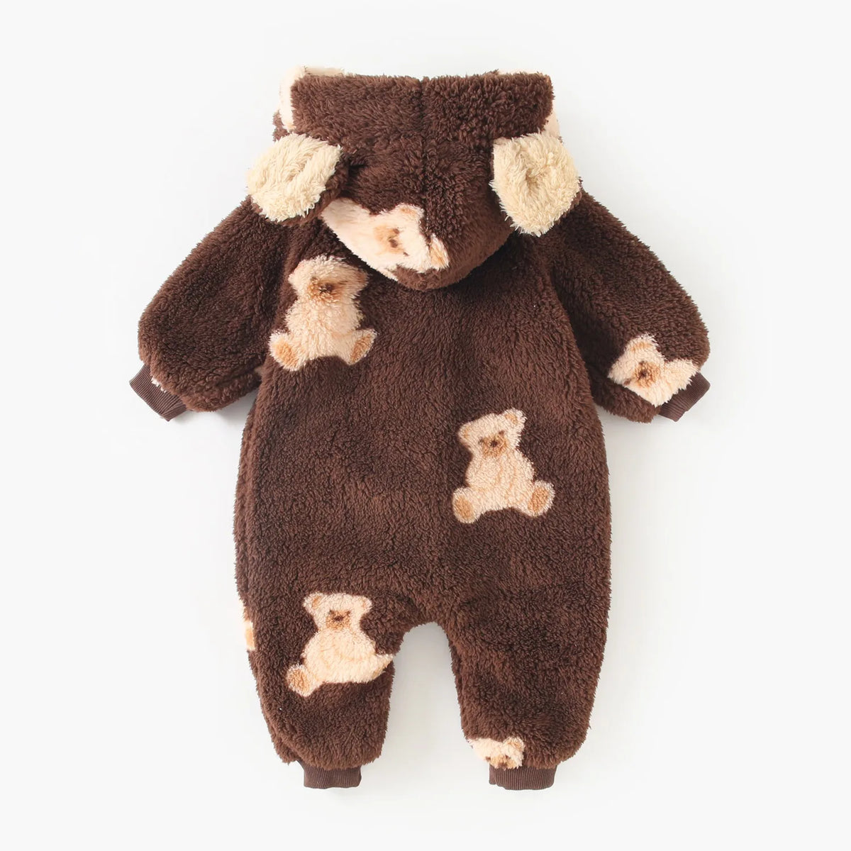 Sanlutoz Cute Winter Zipper Long Sleeve Baby Rompers Clothing Warm Hooded Thickened Animal